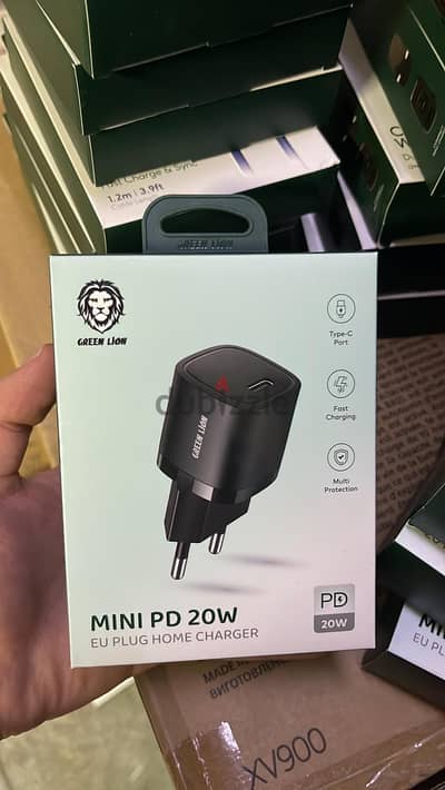 Green lion usb-c Mini pd 20w plug home charger 2pin exclusive & last