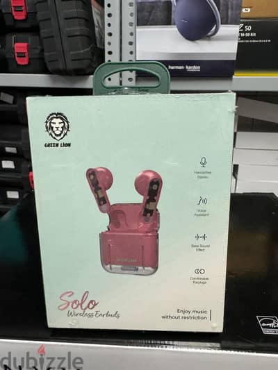 Green lion solo wireless earbuds pink Original and new price