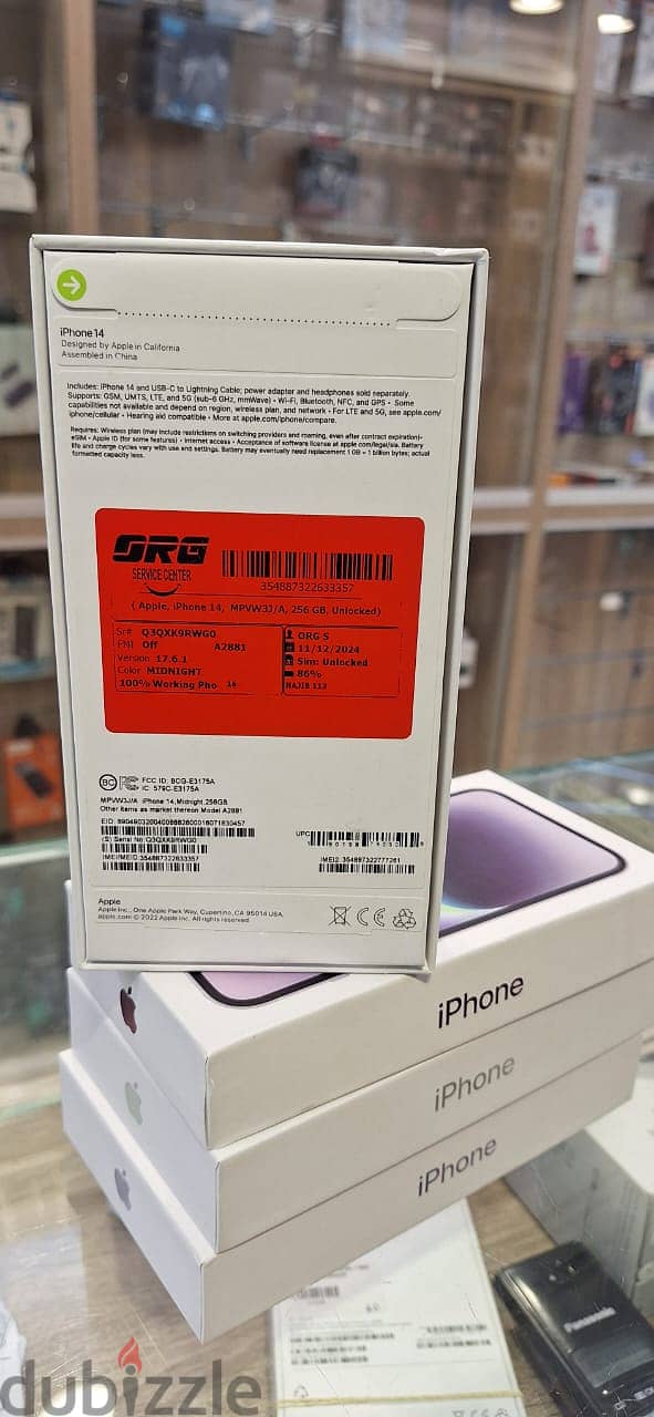 IPhone 14 256gb blue open box 1