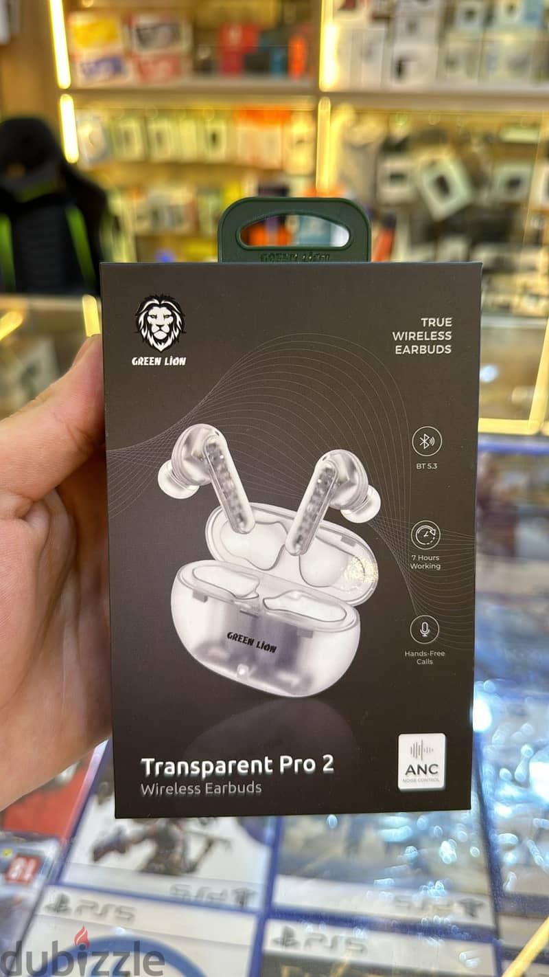 Green Lion Transparent pro 2 wireles earbuds 0