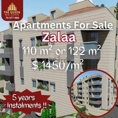 apartment in zalka for sale sea biew شقة في الزلقا للبيع مطل بحر و جبل