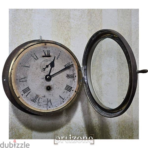 Vintage marine clock ساعة بحرية انتيك 1