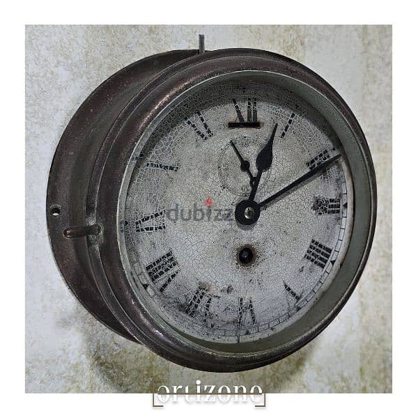 Vintage marine clock ساعة بحرية انتيك 2