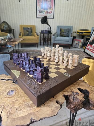 Vintage Chessboard  طاولة شطرنج انتيك