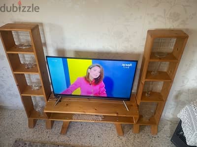 Handmade Bohemian Tv set from natural wood