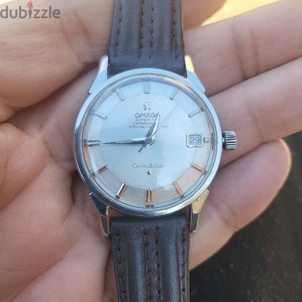 vintage omega constellation pie pan 0