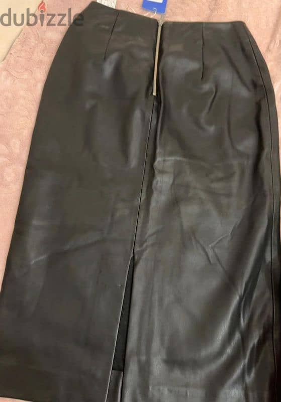 new zara leather skirt 1