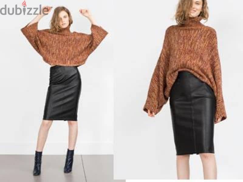 new zara leather skirt 5