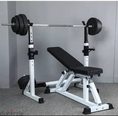 Adjustable Bench with adjustable rack GEO sport معدات رياضية متنوعة