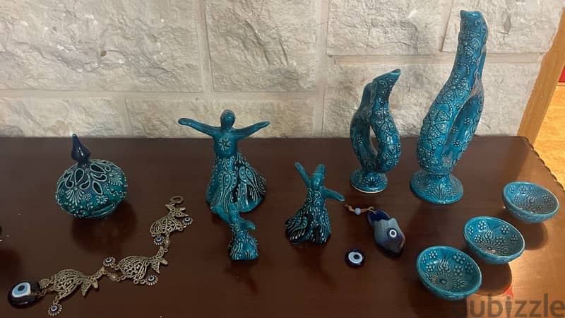 Blue Ceramic Handmade Turkish Artisan 1