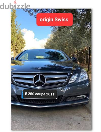 E 250 coupe mod 2011 origin Swiss شبه جديدة