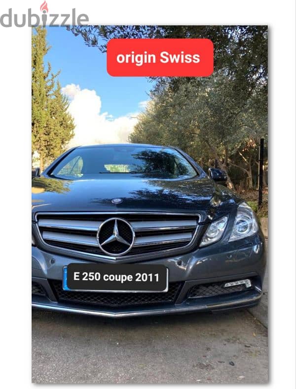 E 250 coupe mod 2011 origin Swiss شبه جديدة 0