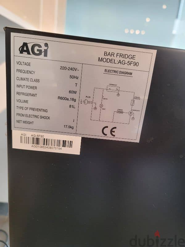 AGI Refrigerator (Excellent condition) 3