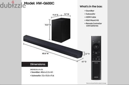 SAMSUNG Q600C SOUNDBAR+ SUBWOOFER