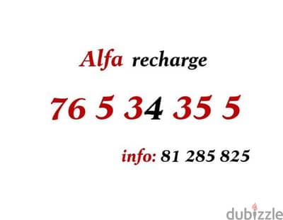 new alfa special recharge only 75$