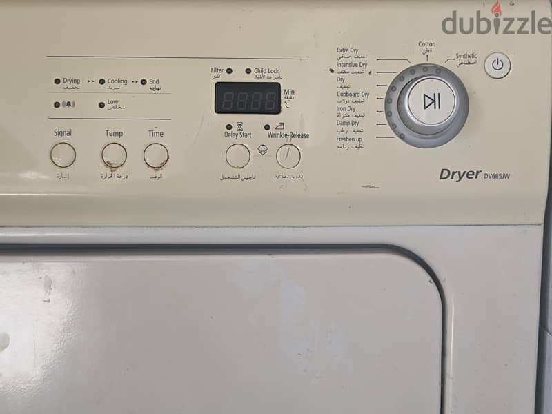 Samsung dryer DV665JW - نشافة غسيل 3