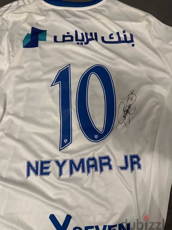 signed neymar t shirt 0