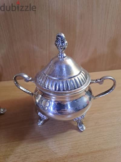 Vintage tea set, 5 pieces, orfevre bogeste silverplated