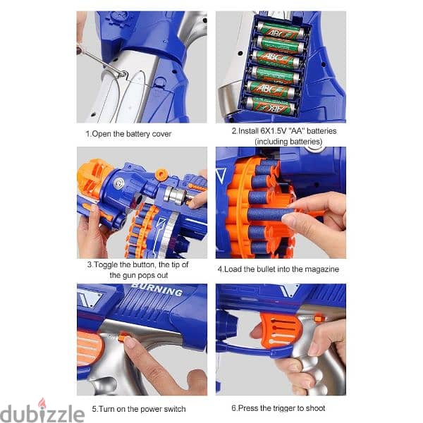 Children Continuous Soft Gatling Toy 2