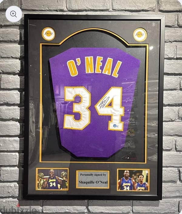 Shaquille O’Neal Signed Los Angeles Lakers Jersey 0