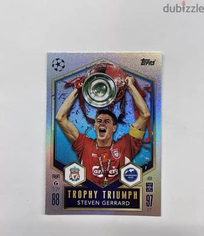 Topps Match Attax 24/25 Foil Trophy Triumph Steven Gerrard liverpool