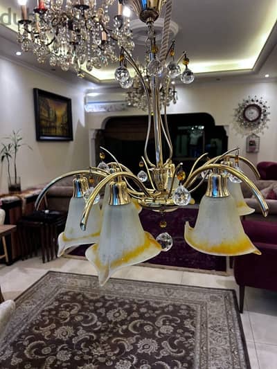 6 lamps chandelier - ثريا ٦ لمبات