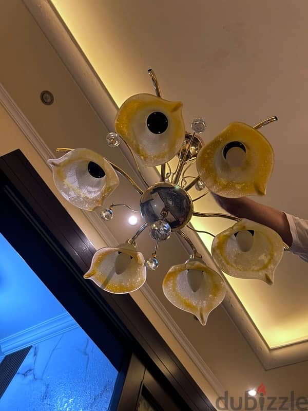 6 lamps chandelier - ثريا ٦ لمبات 2