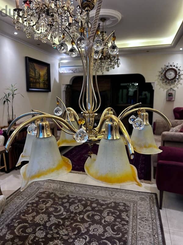 6 lamps chandelier - ثريا ٦ لمبات 5