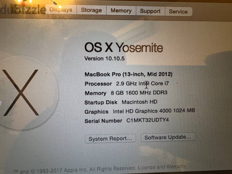 Apple Macbook Pro mid 2012 2