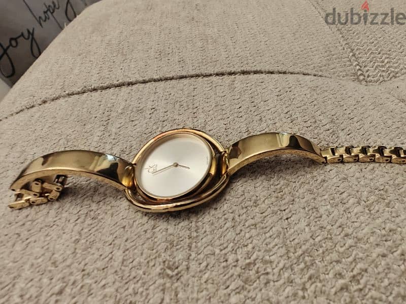 Calvin Klein ladies gold plated watch 1