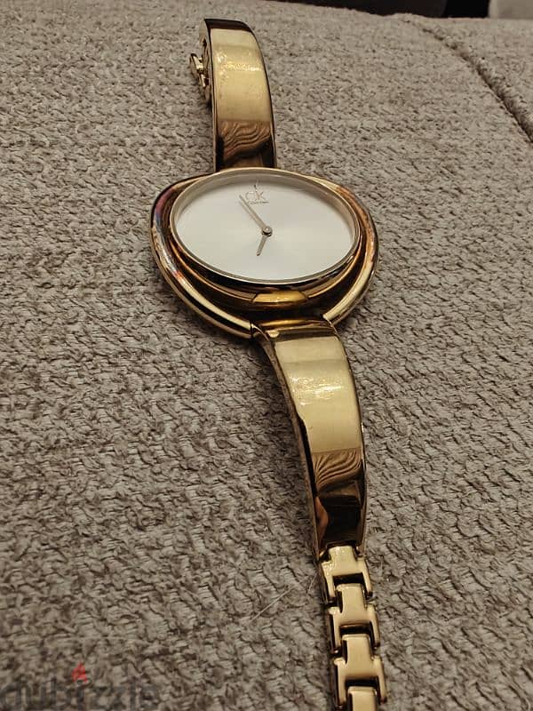 Calvin Klein ladies gold plated watch 2