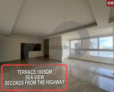 Terrace 100sqm, sea view Fidar, Jbeil/فدار, جبيل REF#CO117035