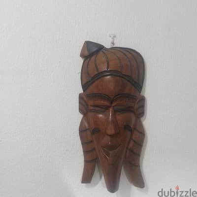 Vintage African Mask Wood Carving