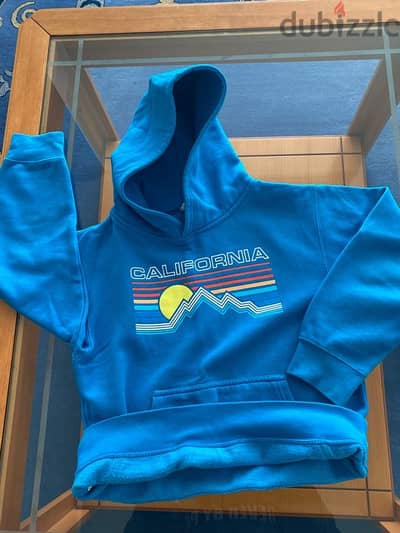 blue California hoodie size 10-11 years