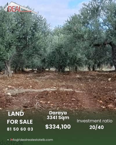 3341 SQM land for sale in Daraya Zgharta REF#FS3005