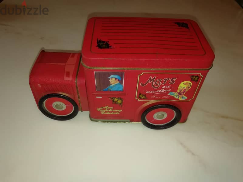 Vintage tin Milky Way - Mars chocolate collectable trucks 5