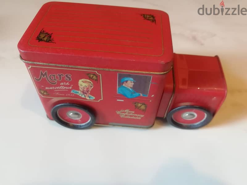 Vintage tin Milky Way - Mars chocolate collectable trucks 6