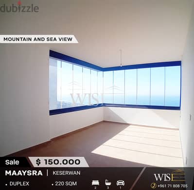 220 SQM Duplex for SALE in Maaysra!