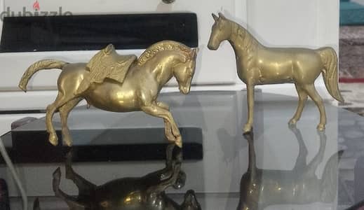 Decor Brass Horse X 2 Mid Century Vintage