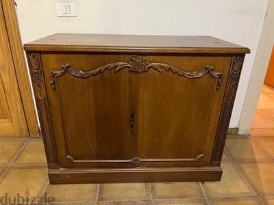 Wood Cabinet - French Vintage Style