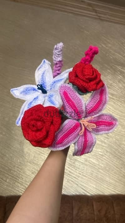 Crochet bouquet 15$