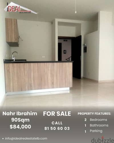 90 SQM apartment for sale in Nahr Ibrahim  REF#JH17153