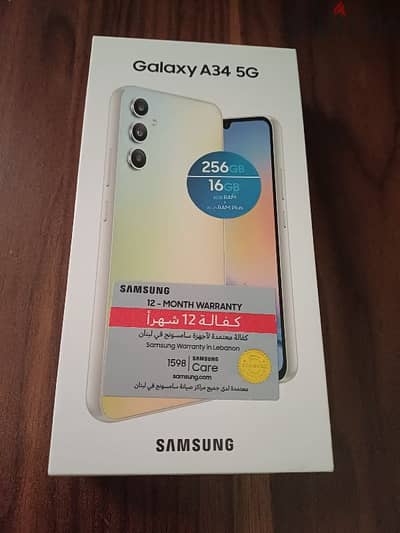 A34 SAMSUNG 256 8G ZERO SCRACHES