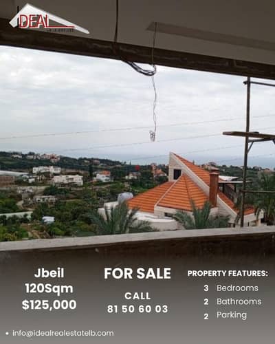 120 SQM deluxe  apartment for sale in Jbeil district REF#JH17306