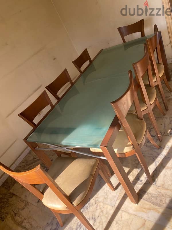 dinning table with 8 chairs 1