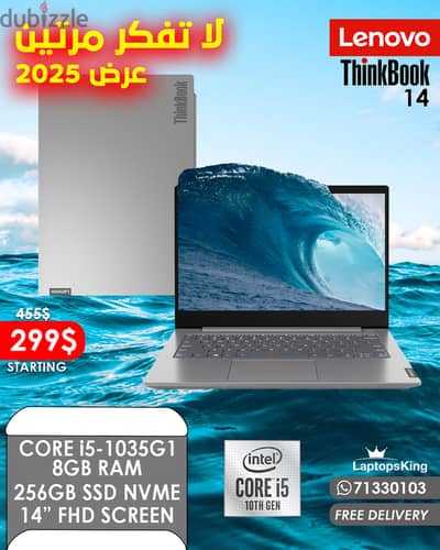 LENOVO THINKBOOK 14 CORE i5-1035G1 14” LAPTOPS