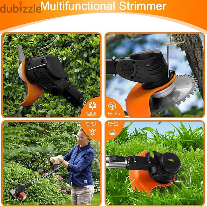 Cordless Weed Wacker (Grass Trimmer) مكنة جز العشب عل بطارية 5