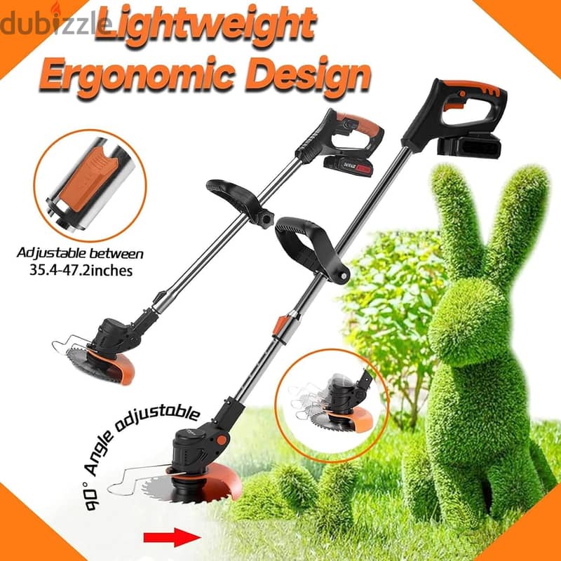 Cordless Weed Wacker (Grass Trimmer) مكنة جز العشب عل بطارية 6