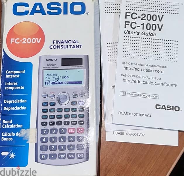 Casio FC-200V Financial Calculator 2