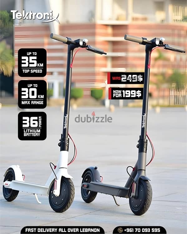 Electric Scooter 35KM/h Fast Speed Foldable 10” Tires for Adults 0